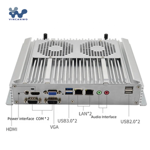 VINCANWO BPC-102 Mini Computer i7 Fanless Industrial Windows 10 J1900 incorporato PC con Linux usato i3 processore