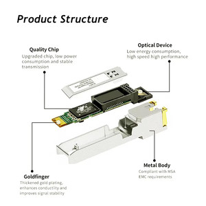 10G RJ45 Copper SFP+ Transceiver Module 30M/80M RJ45 Port 10GBase-T Compatible with Cisco/Mikrotik <strong>Ethernet</strong> Optical Fiber Switch - Product Image 4