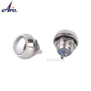 12mm 16mm 19mm 22mm Edelstahl Wasserdicht Klein beleuchtet mit LED Momentary Latch ing Auto Druckknopf schalter