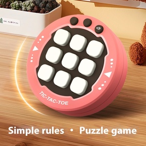 インタラクティブな3人用Tic-Tac-Toeゲーム機子供メーカー向け教育用プラスチック玩具クロスボーダー思考
