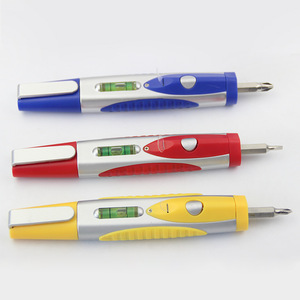 Portable Mini Pen Shape Screwdriver 2pcs Double Head Screwdriver Tool <strong>Kit</strong> with <strong>LED</strong> Light and Level - Product Image 2