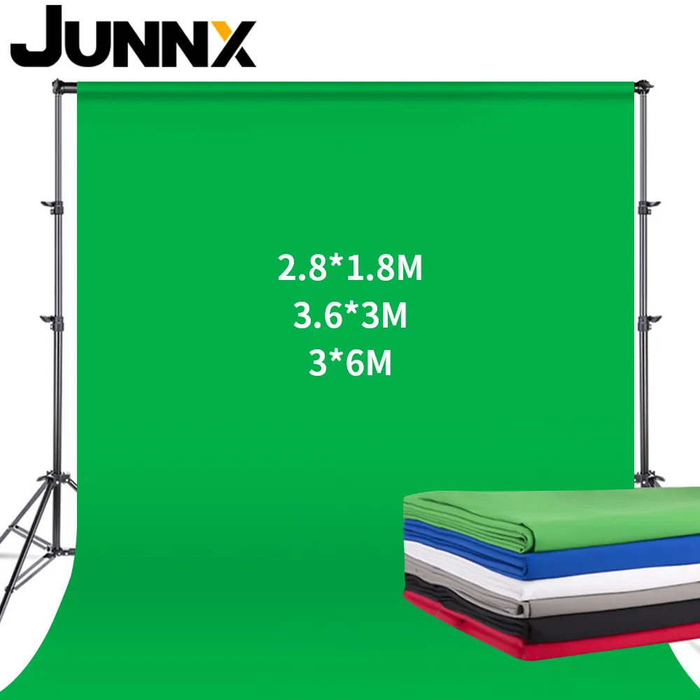 JUNNX 1.8M * 2.8M Chroma หน้าจอสีเขียว3D พื้นหลังทาสีสำหรับสตูดิโอถ่ายภาพ