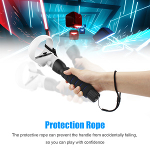VR Glasses Dual Handles Extension Grips Handle Cover for <strong>Quest</strong> or Rift S Playing Beat Saber Games for Oculus <strong>Quest</strong> 2 Controllers - Product Image 4