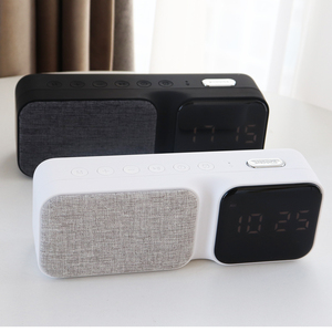Reloj despertador digital con conexión inteligente, altavoz inalámbrico, subwoofer, AUX, entrada de audio, altavoz inalámbrico, radio - Product Image 4