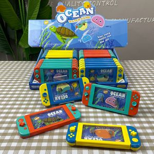 工場直販子供ノスタルジッククラシックOceanThemeゲーム機おもちゃプラスチックハンドヘルド水RingTossゲーム