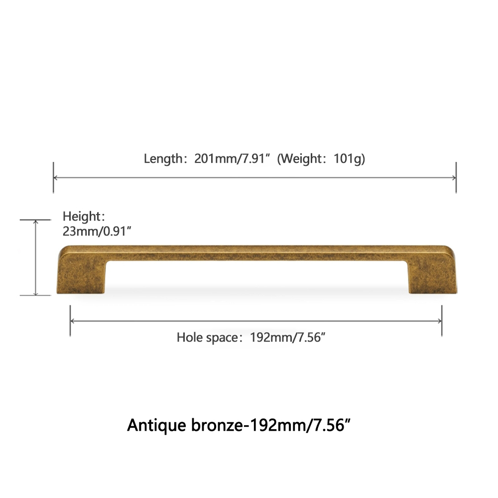 1516 Antique Brass-192mm/7.5" Hole Center