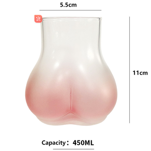 Creative Design Personalized <strong>Funny</strong> High Borosilicate Single Wall Glass Cup with <strong>Straw</strong>