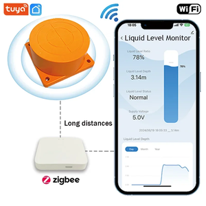 Tuya Smart WiFi/<strong>Zigbee</strong> Ultrasonic Liquid Level Water Tank <strong>Sensor</strong> with Real-time Alarm Notification IOS Android APP <strong>Control</strong> - Product Image 2