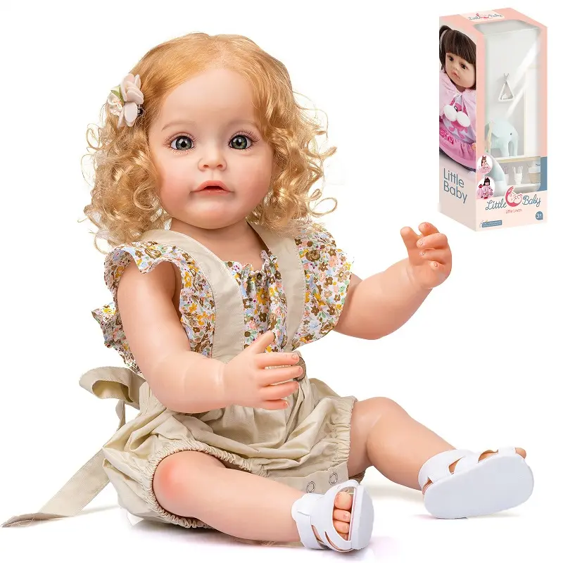 Bonecas realistas para crianças, bonecas de 55cm, bebê menina, silicone, renascido