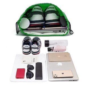 Venta al por mayor de bolsas de poliéster 210D de varios colores, bolsas con cordón impresas con logotipo personalizado para uso en exteriores - Product Image 4