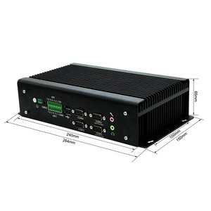 Computadora integrada PC Industrial Core I3 i5 i7 3x 2x2, 2 RJ45 1G 6X RS232 Mini PC industrial