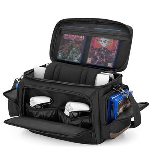 Large Multiple <strong>Custom</strong> Travel Protective Gaming Accessories <strong>Controller</strong> Game Console Bag for PS5 With Laptop Compartment - Product Image 1