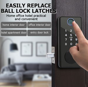 Sinovoホット販売アメリカ屋内指紋スマートドアロックホテルアパートデジタルパスワードスマートロック