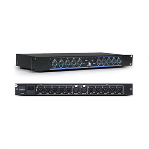 <strong>2</strong> <strong>input</strong> 10 <strong>output</strong> XLR Audio <strong>splitter</strong> for Stage performance wedding meeting