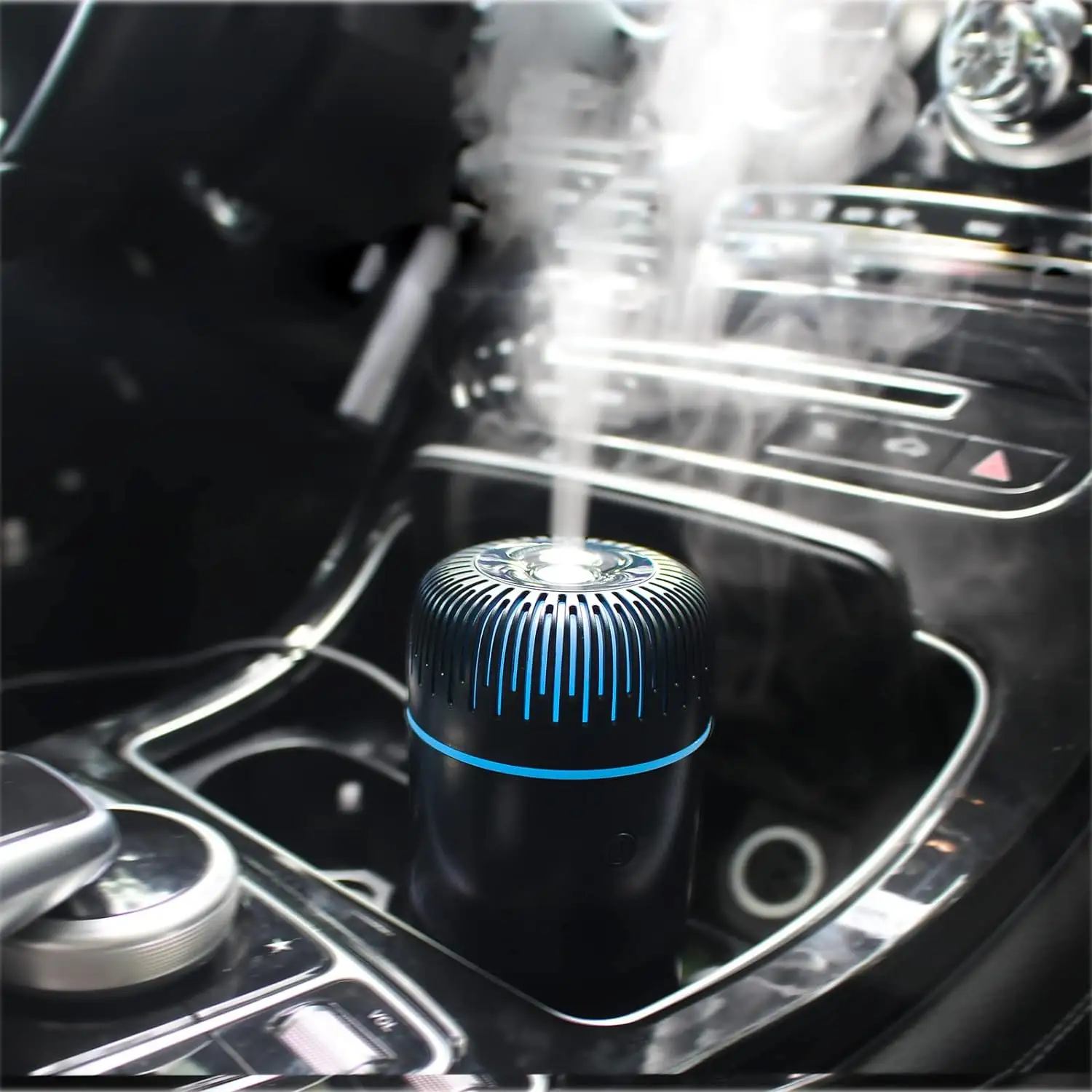 Diffuseur de voiture USB 100ml Mini humidificateur Diffuseur d'huiles essentielles Rafraîchisseur de voiture Diffuseur d'aromathérapie