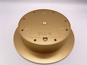 25cm מראה תצוגת Stand 360 תואר פנורמי תצוגת זמש אלקטרוני מסתובב פטיפון לחיות ירי חשמלי מסתובב Stand - Product Image 6