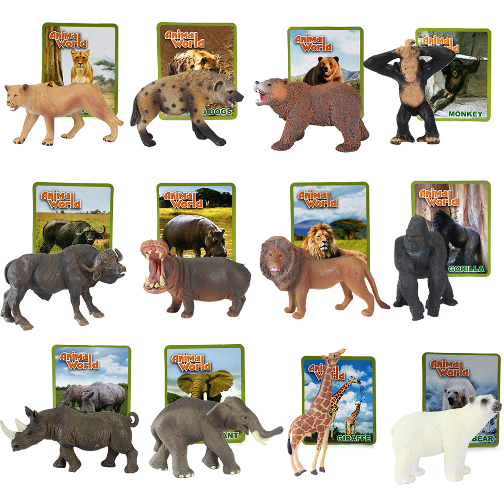 Animal sauvage avec carte de nom