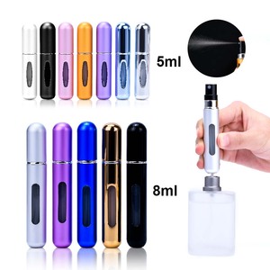 Hot Bán 5Ml 8Ml Bơm Lại <span class=keywords><strong>Atomizer</strong></span> Phun Chai Mini Dưới Điền Nhôm Chai Nước Hoa Với Phun Cap - Product Image 4