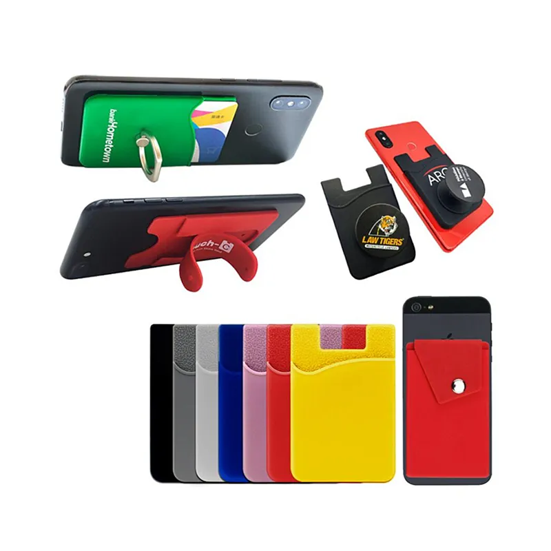 China Wholesale Mobile Phone Accessories Smart Wallet OEM Silicone Card Holder