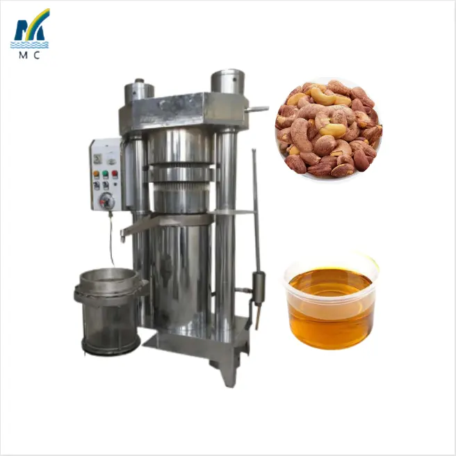 Expulsor de aceite hidráulico Máquina de extracción de aceite de fruta de cereales Máquina de procesamiento de aceite