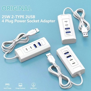 CTX 1M Dual <strong>USB</strong> and Dual PD Fast Charging Type-C Hub Multi-Port Expander for Convenient Charging and Data Transfer - Product Image 4
