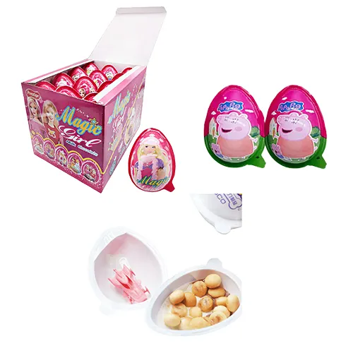 Dulces de caramelo huevo chocolate al por mayor para niños Halal Galleta de Pascua juguetes sorpresa dulces
