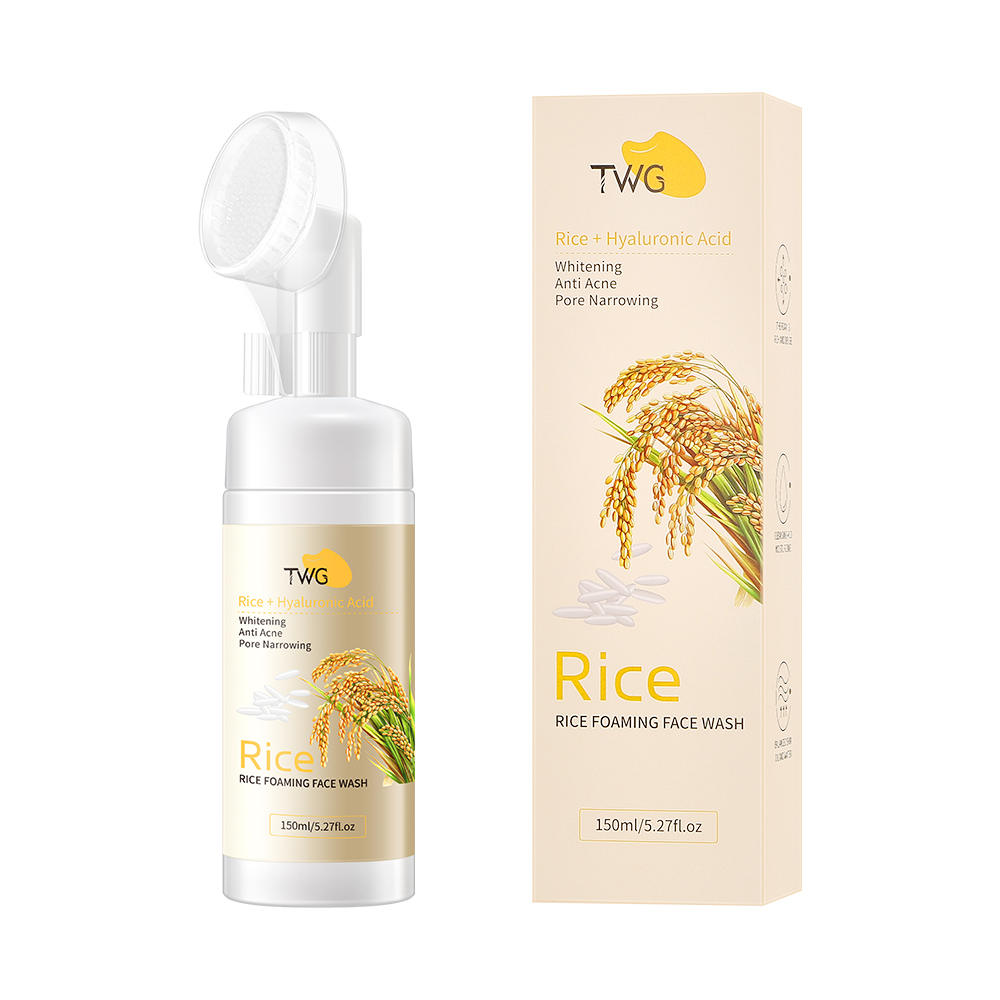 TWG Rice Foaming Face Wash with Brush Head