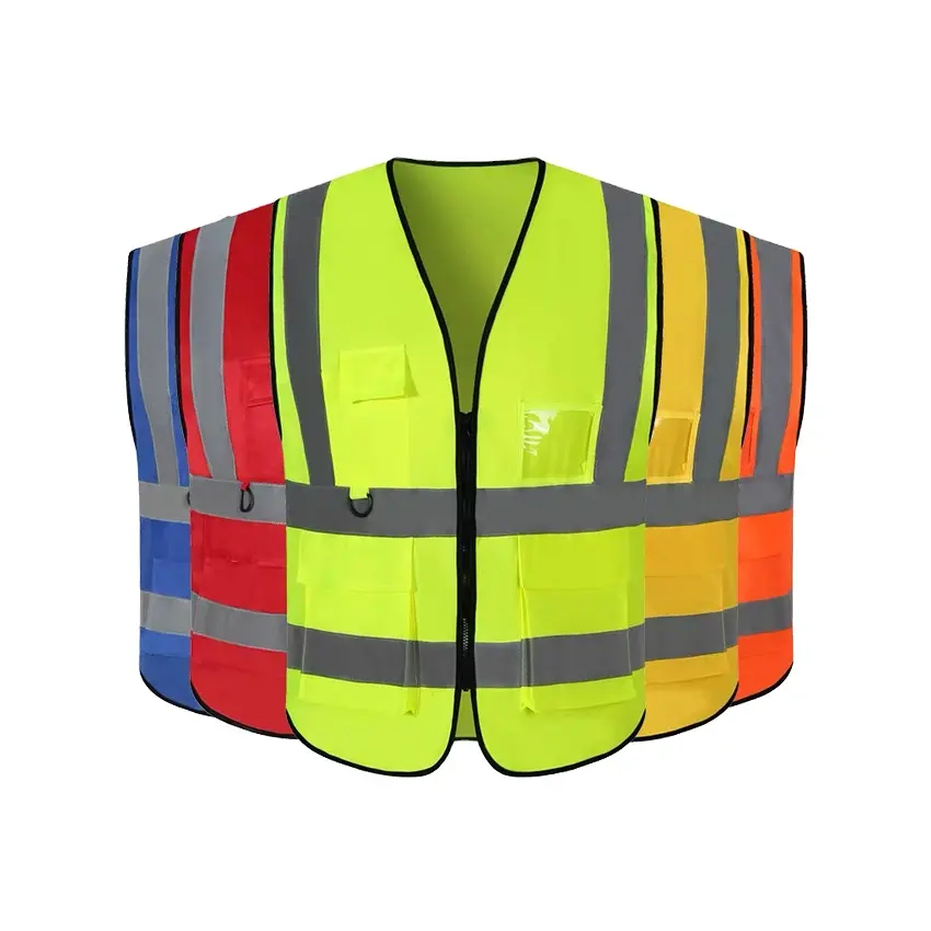 سترة أمان انعكاسية للدراجة النارية عالية الرؤية، ملابس عمل آمنة لعاملي الصحة، ملابس لإنشاءات الطرق