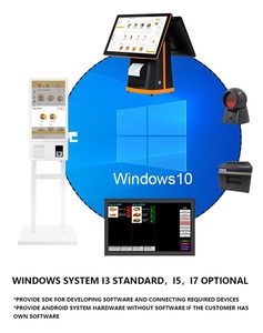 Sinmar pos Windows 10 pantalla táctil ordenador PC dispositivo restaurante automatización Punto de Venta sistema de pedidos pago pos terminal - Product Image 4