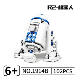1914B ชิ้นอนุภาคขนาดเล็กที่สร้างสรรค์ R2-D2อิฐม๊อบมิลเลนเนียมฟอลคอนชุดประกอบ DIY ของเล่นสำหรับเด็กของขวัญ - Product Image 2