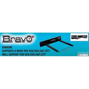 Bravo sansone 5kg TV hỗ trợ Bracket Đen Thép VCR/sat/DVD/DTT núi & xe - Product Image 3