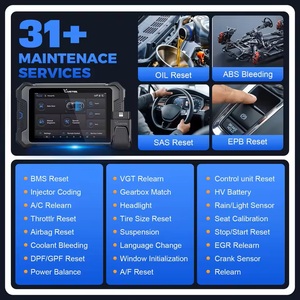 VDIAGTOOL VD80 BT LITE автомобильный диагностический инструмент Беспроводной 8-дюймовый сканер OBD2 31 + сбрасывает кодирование ECU двунаправленный CANFD DOIP FCA - Product Image 5