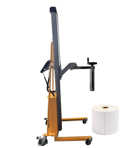 Rotolo di scarico in tessuto sollevatore Mini Semi-elettrico Pallet Stacker Mini Al Stacker con sollevatore elettrico mulinello di sollevamento - Product Image 2