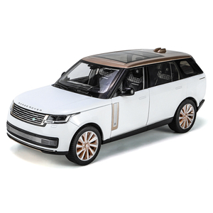 QY Toys Land R over SUV โมเดลรถของเล่นโลหะแบบจำลองไฟแอลอีดีเปิดประตู1:18