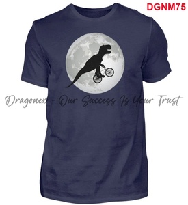 恐竜の形をしたメンズ伸縮性ムーンバイクTシャツ面白い最適人気のメンズシャツプリント2in1シャツ2024スマート - Product Image 2
