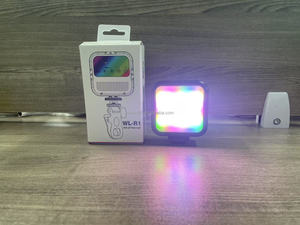 ไฟ LED แบบพกพาสำหรับติดกล้อง Wl-r1แสงสี RGB ปรับอุณหภูมิได้ขนาดเล็กสำหรับกล้อง DSLR โทรศัพท์มือถือ - Product Image 4