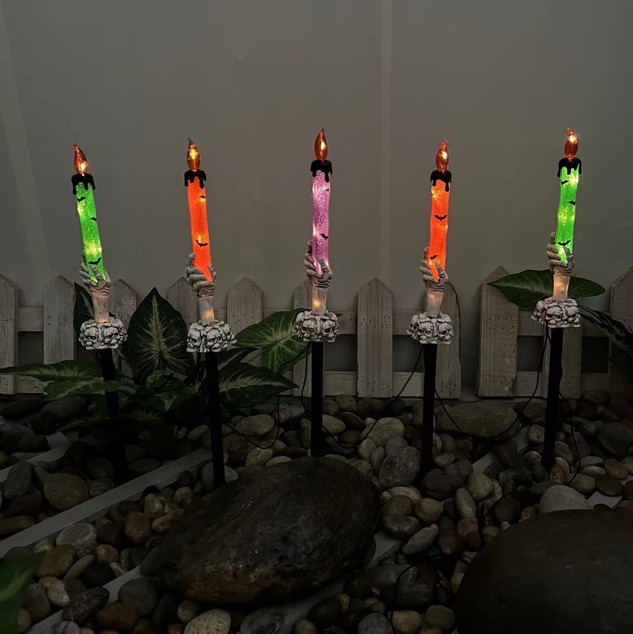 Ghost hand candle (solar powered one to five)