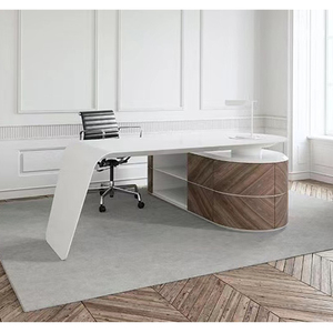 Tavolo unico computer scrivania per la casa di scrittura per ufficio colore personalizzato ceo manager executive ufficio ufficio lavoro tavolo scrivania - Product Image 2