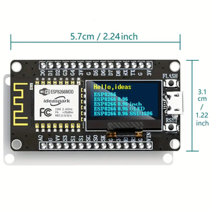 ESP8266 Nodemcu Programmable Development Board mit 2,44 cm OLED-Display WiFi-Modul Micro USB für DIY-Projekte
