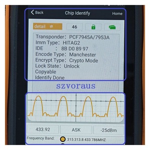 Anahtarsız fonksiyonu ile e-anahtar (V-W mhz/46 chip) ile akıllı anahtar 7 düğme 433 - Product Image 3