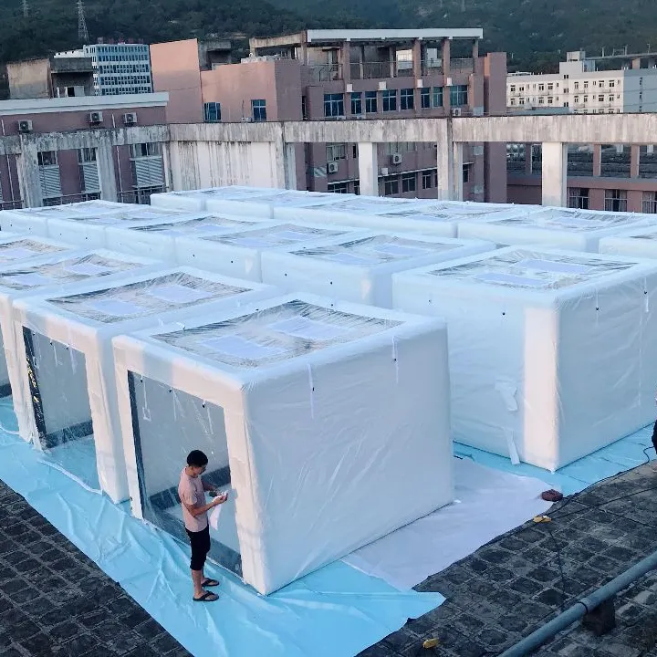 פרימיום מפעל מחיר OEM עמיד למים חירום רפואי חולים מתנפח אוויר אוהל