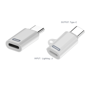 适用于iPhone 15平板电脑的C型至8针转换器适配器35W PD快速充电480Mbps 9V 3A铝合金数据转换器 - Product Image 1