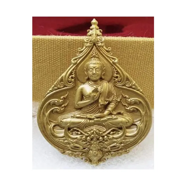 Diretor Principal Imagem de Buda Tailandês Amuleto Buda tailandês Amuleto Buda Tailândia Budismo Latão Premium Collection