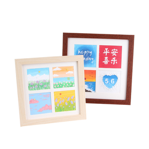 环保4个9开口拼贴相框多照片壁挂桌面展示无垫油画相框 - Product Image 3