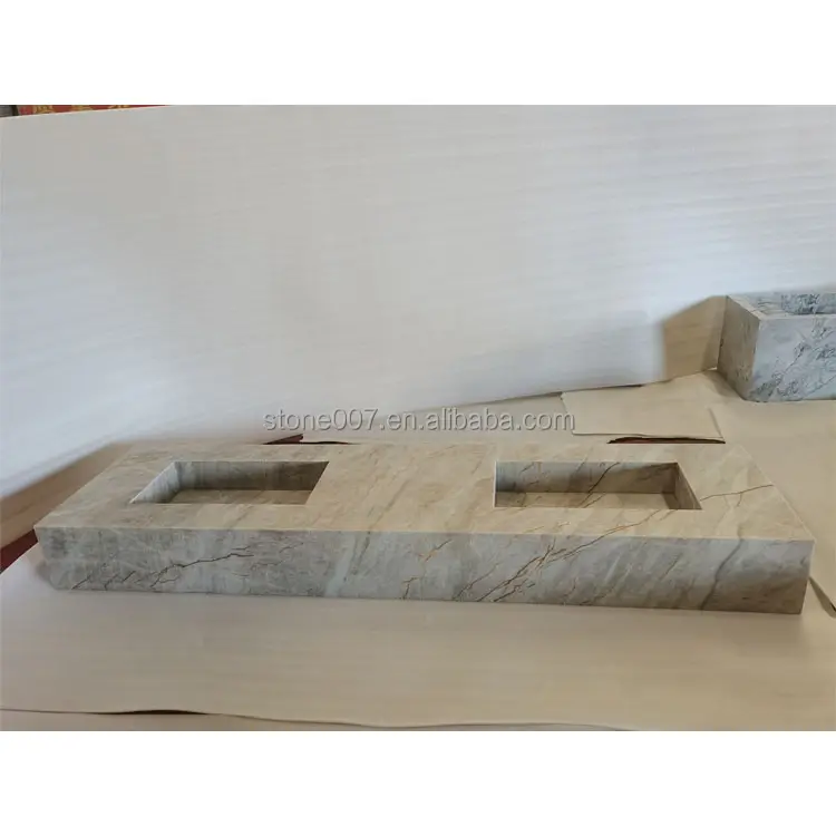 Taj Mahal Stone Marble Sink Bathroom Wall-hung Basin Natural Modern Apartment Online Technical Support,free Spare Parts 10 Sets