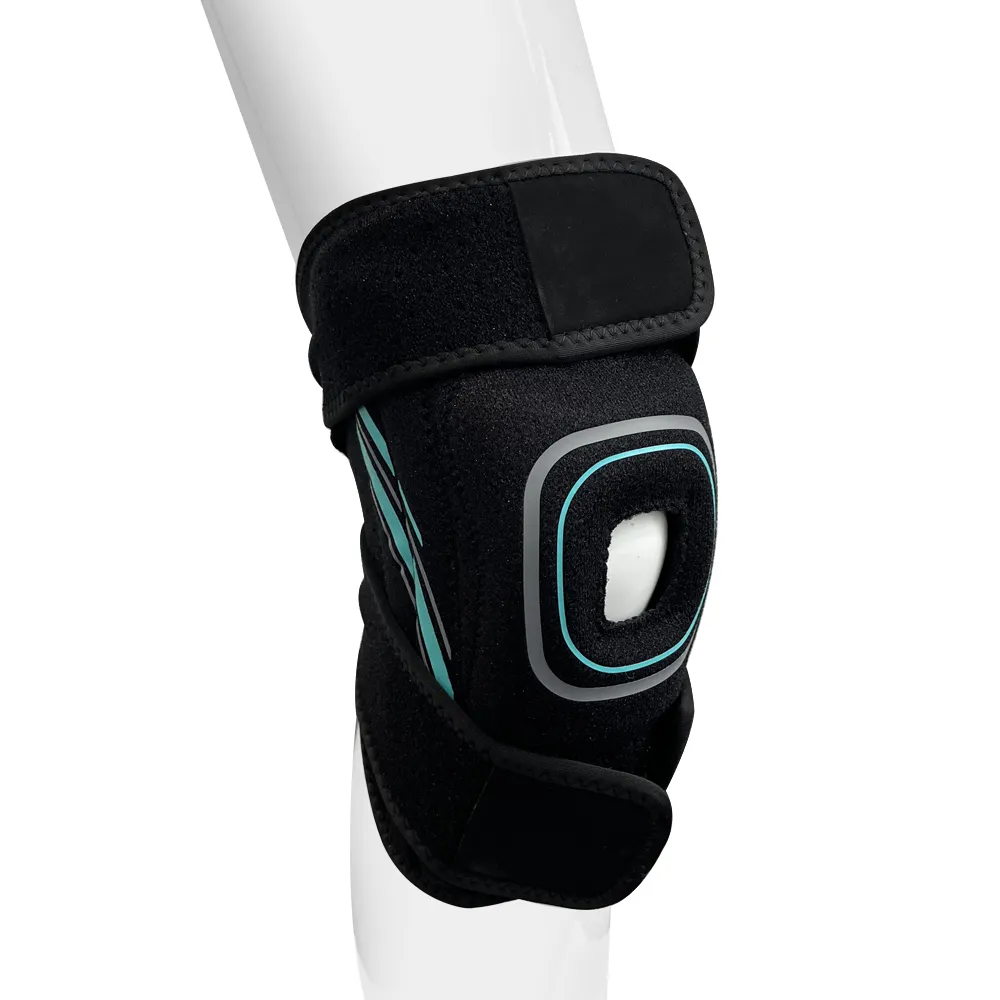 Customized Breathable Open Knee Support Brace Stabilizing Silicone Knee Pad for Running Volleyball