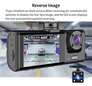 1080P 2\&quot; <strong>LCD</strong> <strong>Display</strong> Car Dash Cam with 3 Camera Lenses Black Box Digital Camera for <strong>Reverse</strong> Ima Night Vision Vehicle Tools DVR - Product Image 5