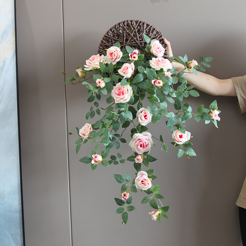 Nouveau 6 têtes de rose à réaliser les souhaits suspendus au mur-rose + ufo