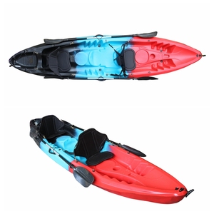 Vicking 12.3ft Tandem Kayak aile Sit-On-Top 2-3 kişi balıkçılık kayık rotohdpe LLDPE Hull ile HDPE Kayak kullanımı nehirler için - Product Image 5