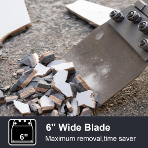 Raspador de suelo SDS Max, broca de cincel de escalado de eliminación Thinset de 6 pulgadas para martillo rotativo, hoja de acero de repuesto para mortero de vinilo para azulejos - Product Image 4